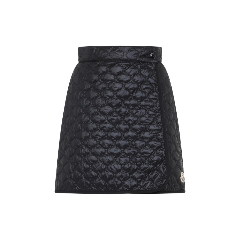 Moncler Padded Mini Skirt With Quilted Pattern. In Black