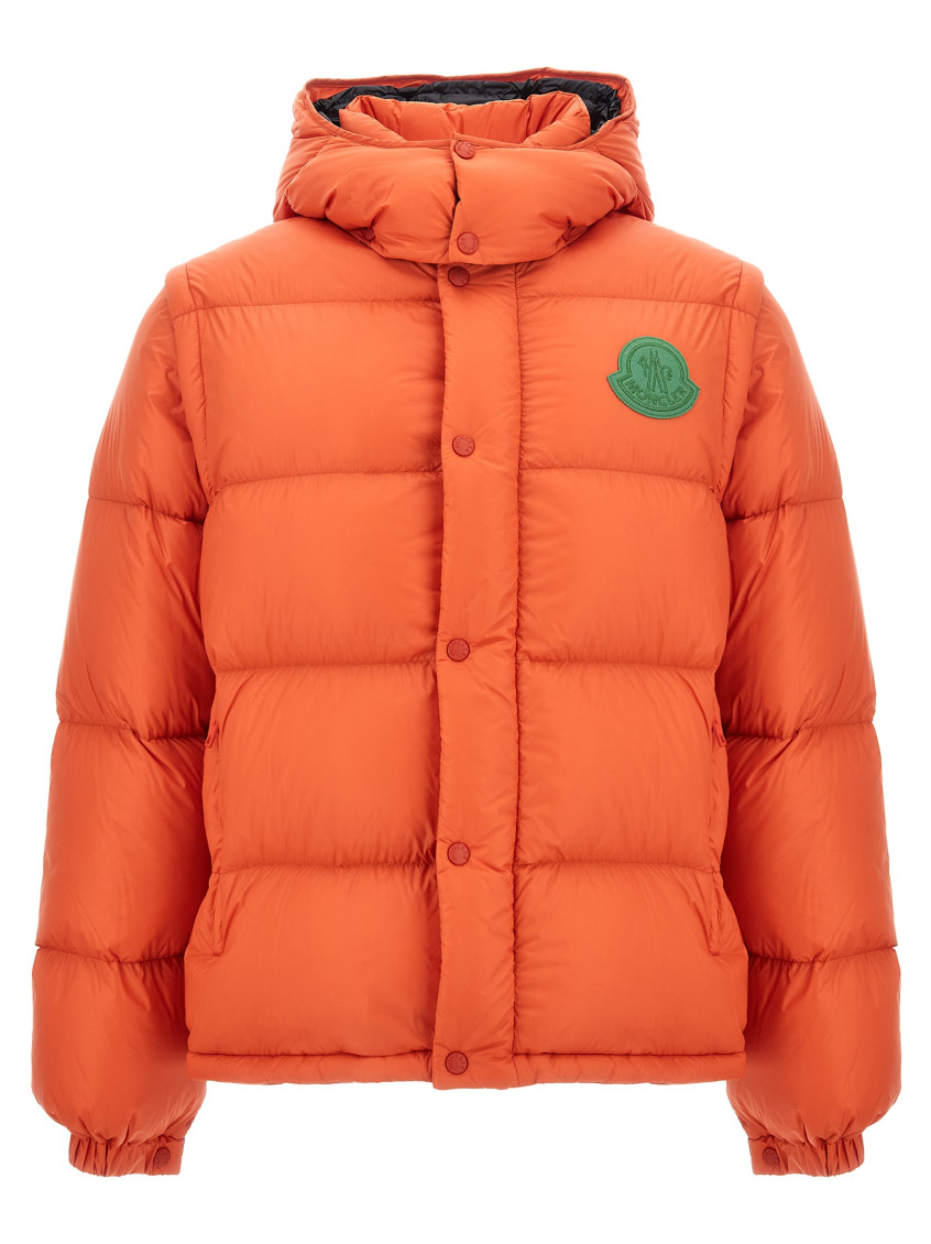 Moncler orange jacket mens online