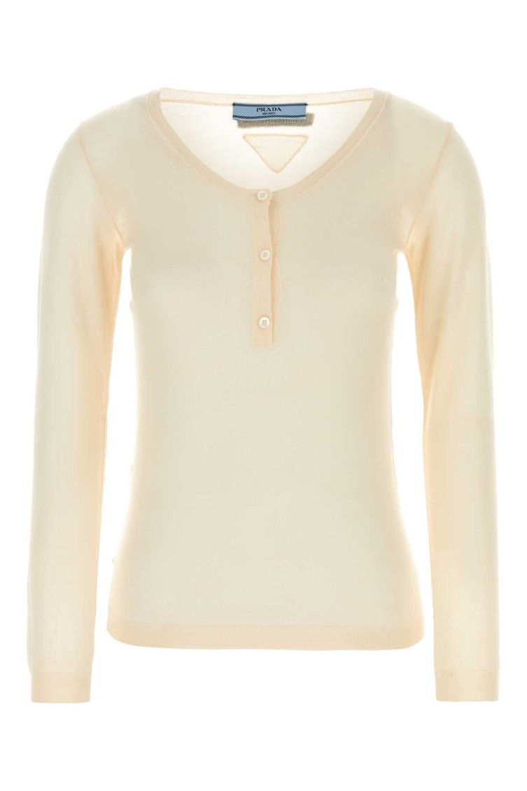 Prada Women's Skin Cashmere Blend Sweater In Beige