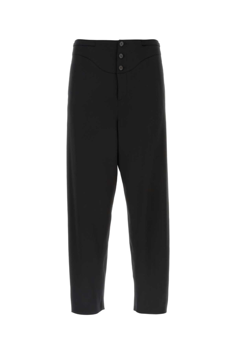 Shop Saint Laurent Black Slim Fit Pant