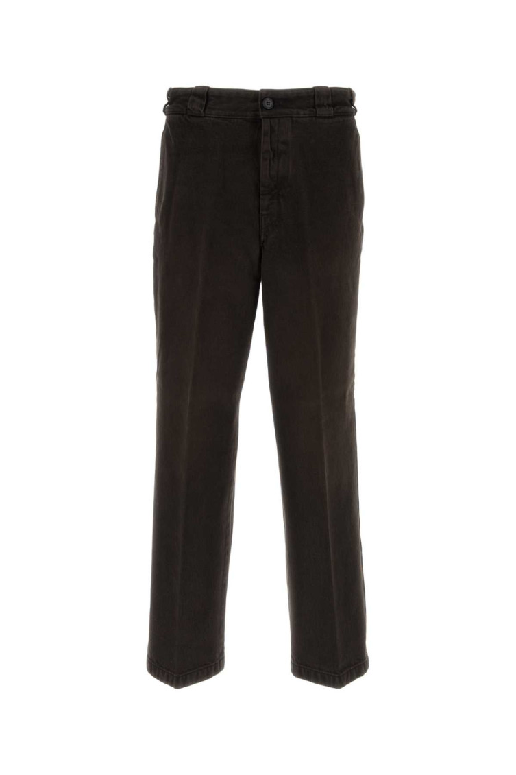 Prada Brown Denim Jeans In Brown