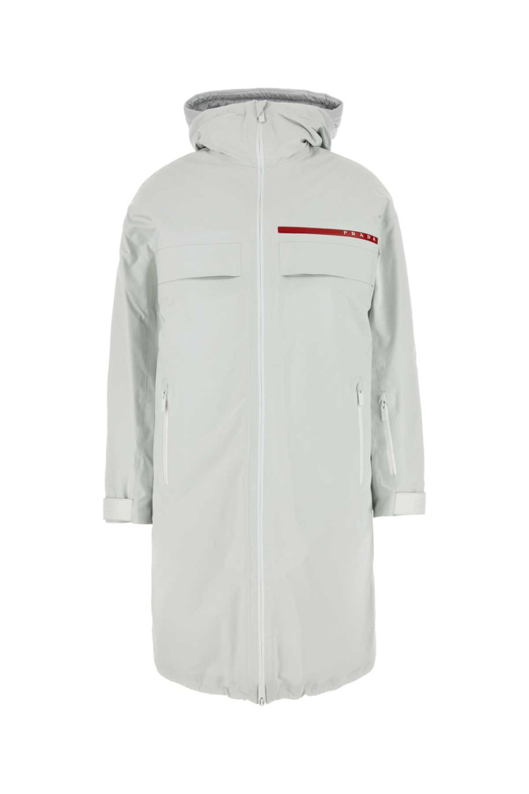 PRADA CHALK RE-NYLON PADDED JACKET