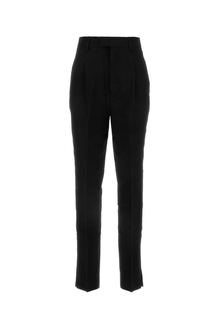Ami Alexandre Mattiussi Ami Paris Midnight Blue Wool Pant In Black