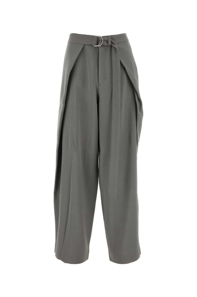 Ami Alexandre Mattiussi Trousers With Panels Mineral Grey In Grey