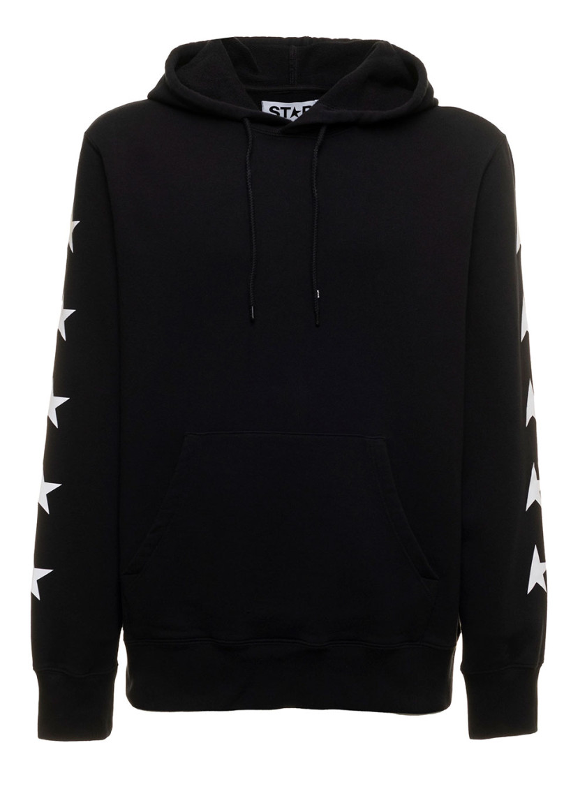 Shop Golden Goose Black Regular Fit Hoodie