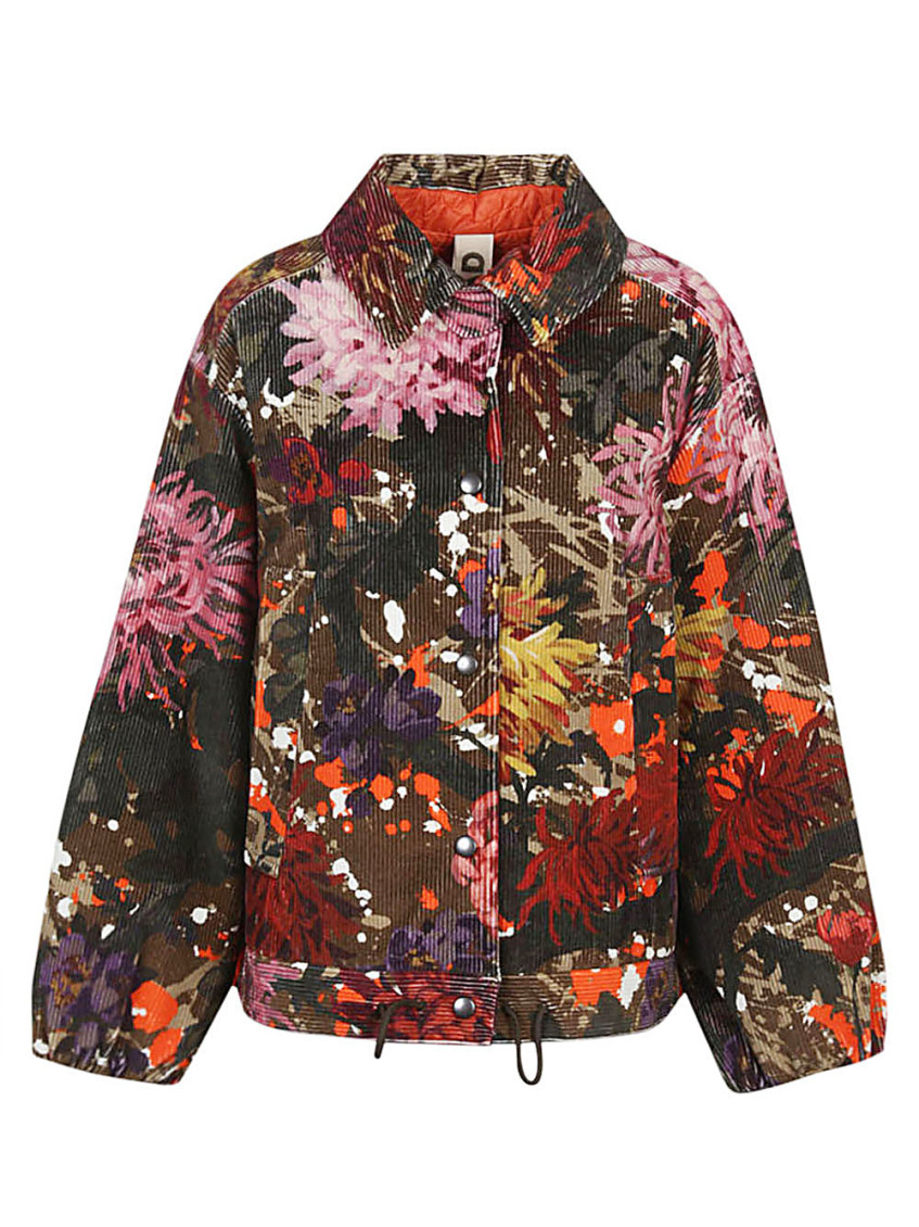 Konrad Ev Floral Print Bomber Jacket In Multicolor