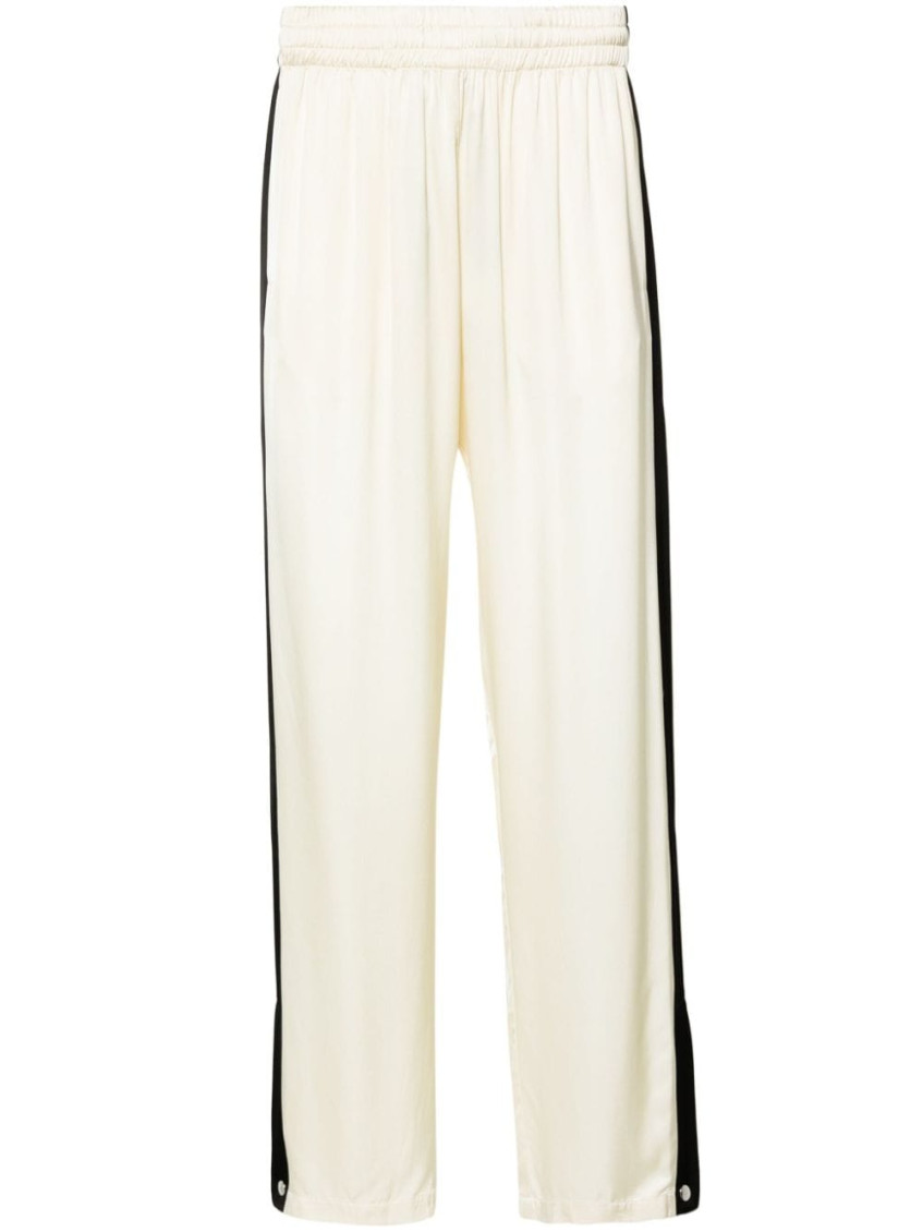 Blue Sky Inn Viscose Trousers In Beige