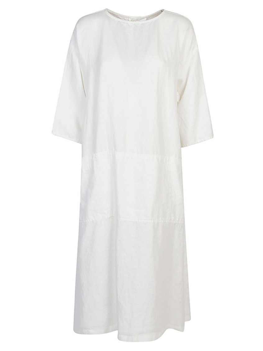 SARAHWEAR WHITE LINEN SHIRT DRESS