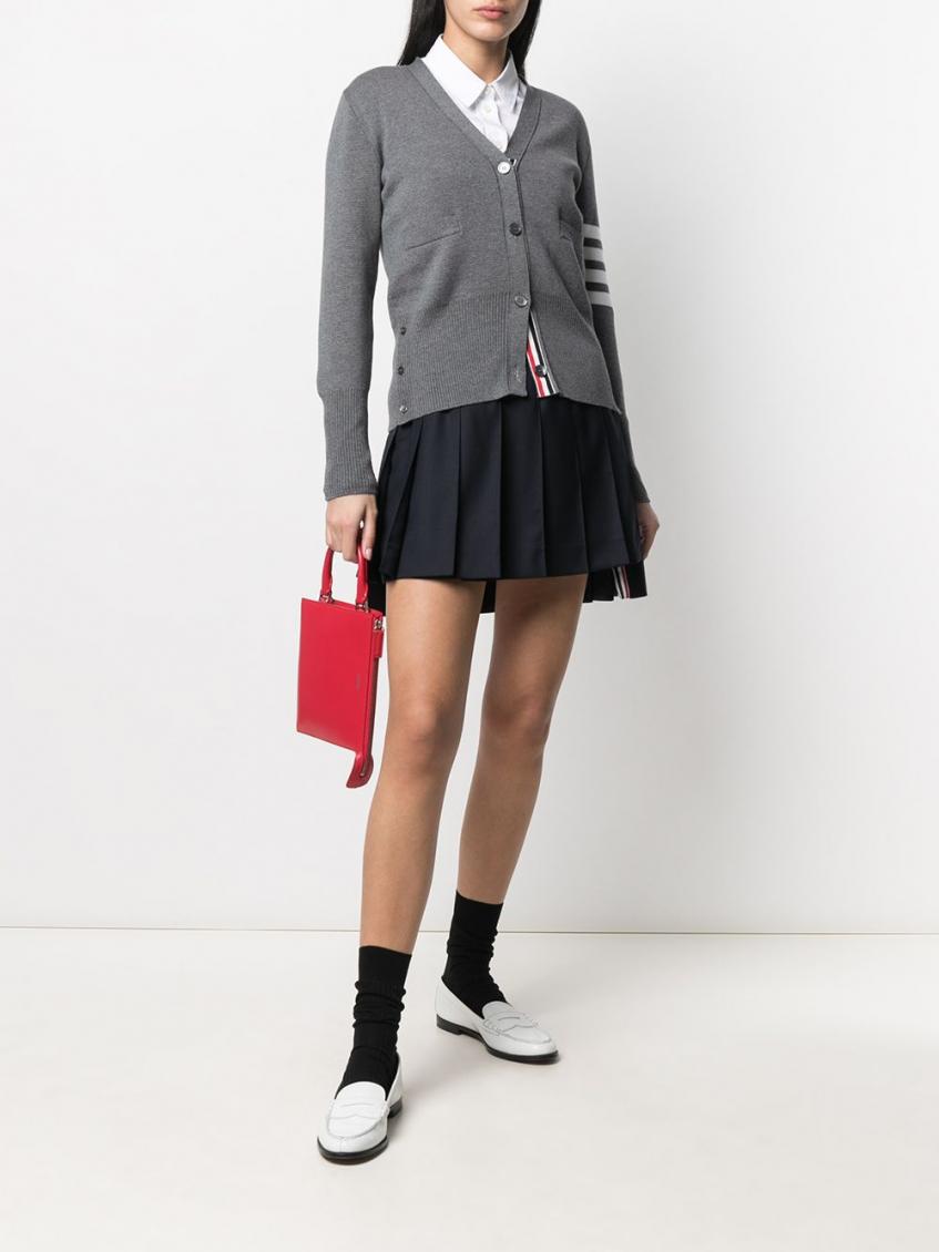 スカート Thom Browne Midnight Blue Wool Skirt Thom Browne - Flared skirt blue - The Corner