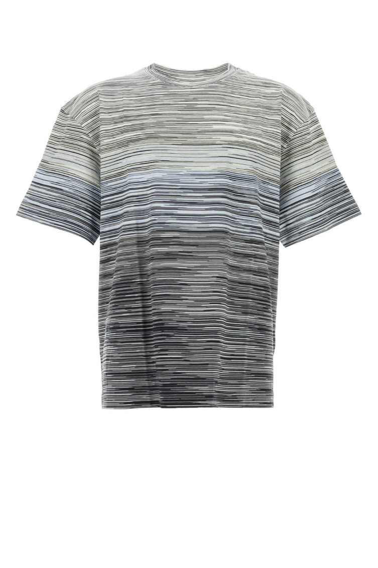 Missoni Man T-shirt Midnight Blue Size Xxl Cotton In Multicolor