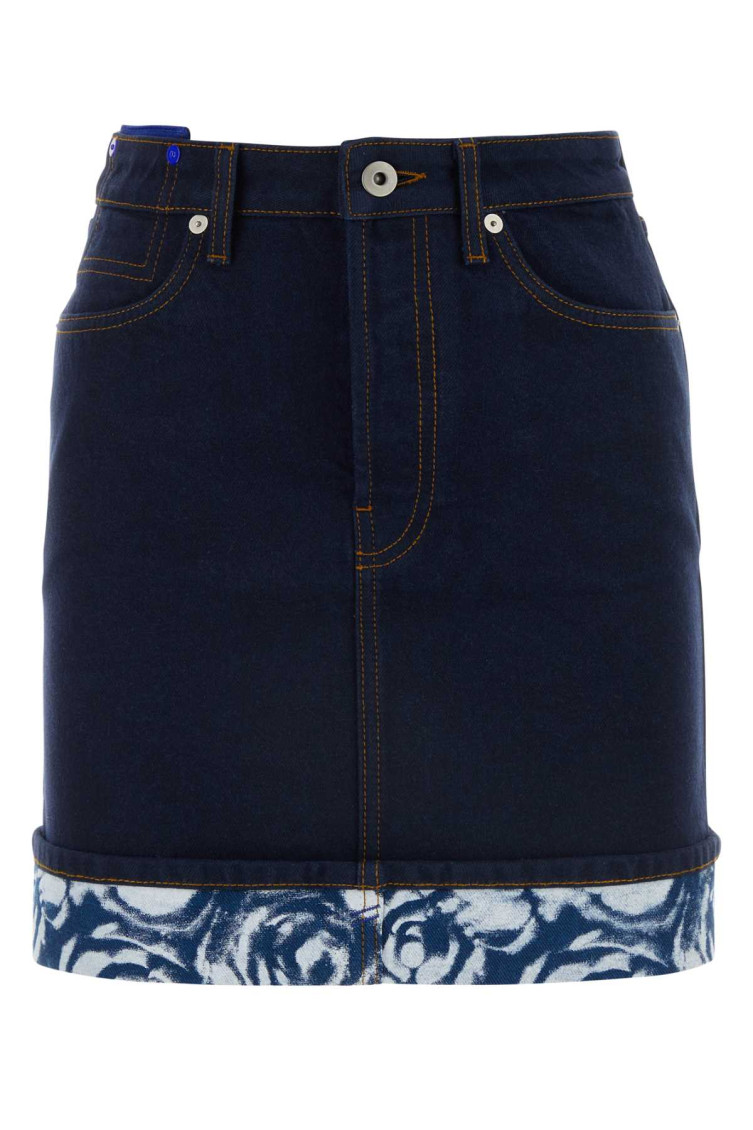 BURBERRY BLUE JAPANESE DENIM MINISKIRT 