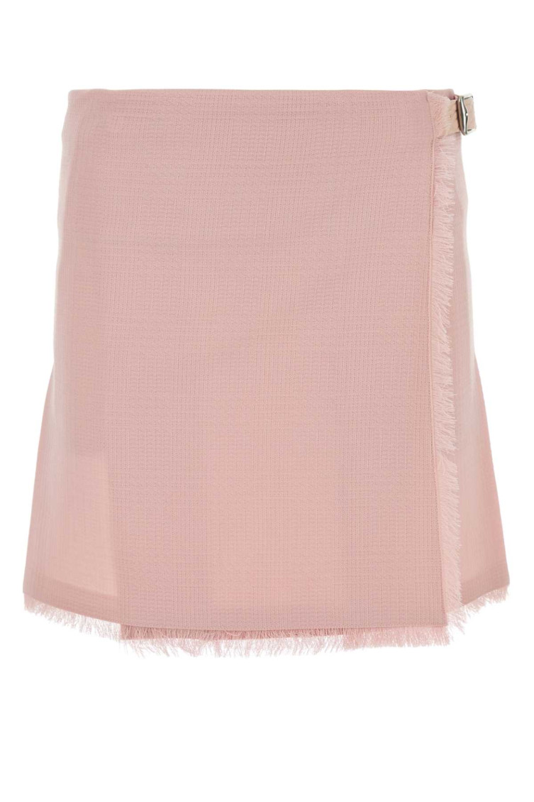 Burberry Wool Skirt In Pink