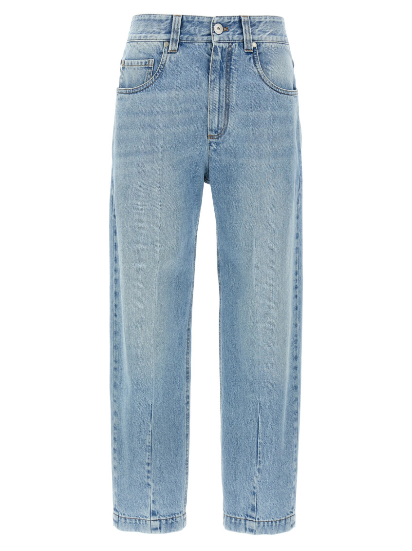 Brunello Cucinelli Light Blue Monile Jeans In Blue