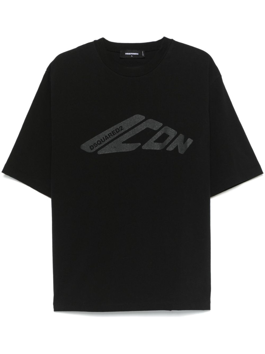 Dsquared2 Loose Fit Tee-l Nd Dsquared Male In Black