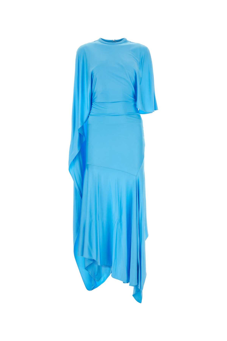 Stella Mccartney Stella Mc Cartney Light Blue Long Dress In Aqua