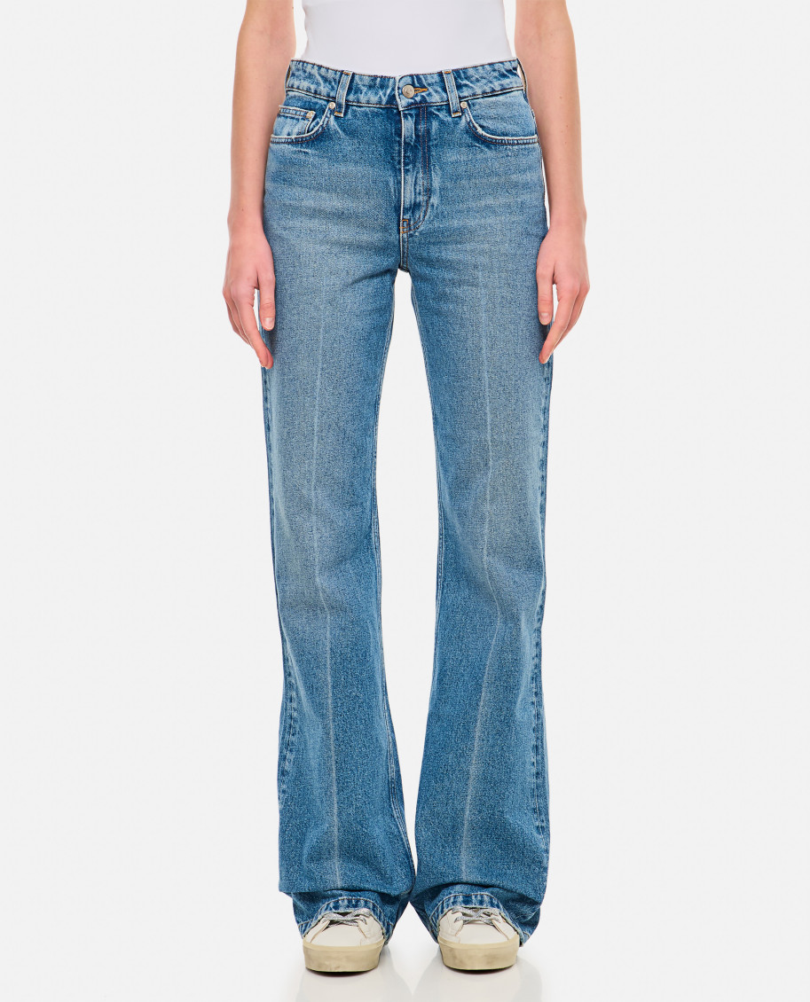 STELLA MCCARTNEY BLUE FALABELLA POCKET BOOTCUT JEANS 