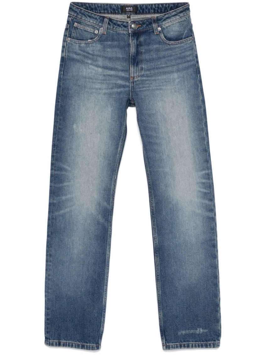 Apc A.p.c. Washed-effect Denim Jeans In Blue