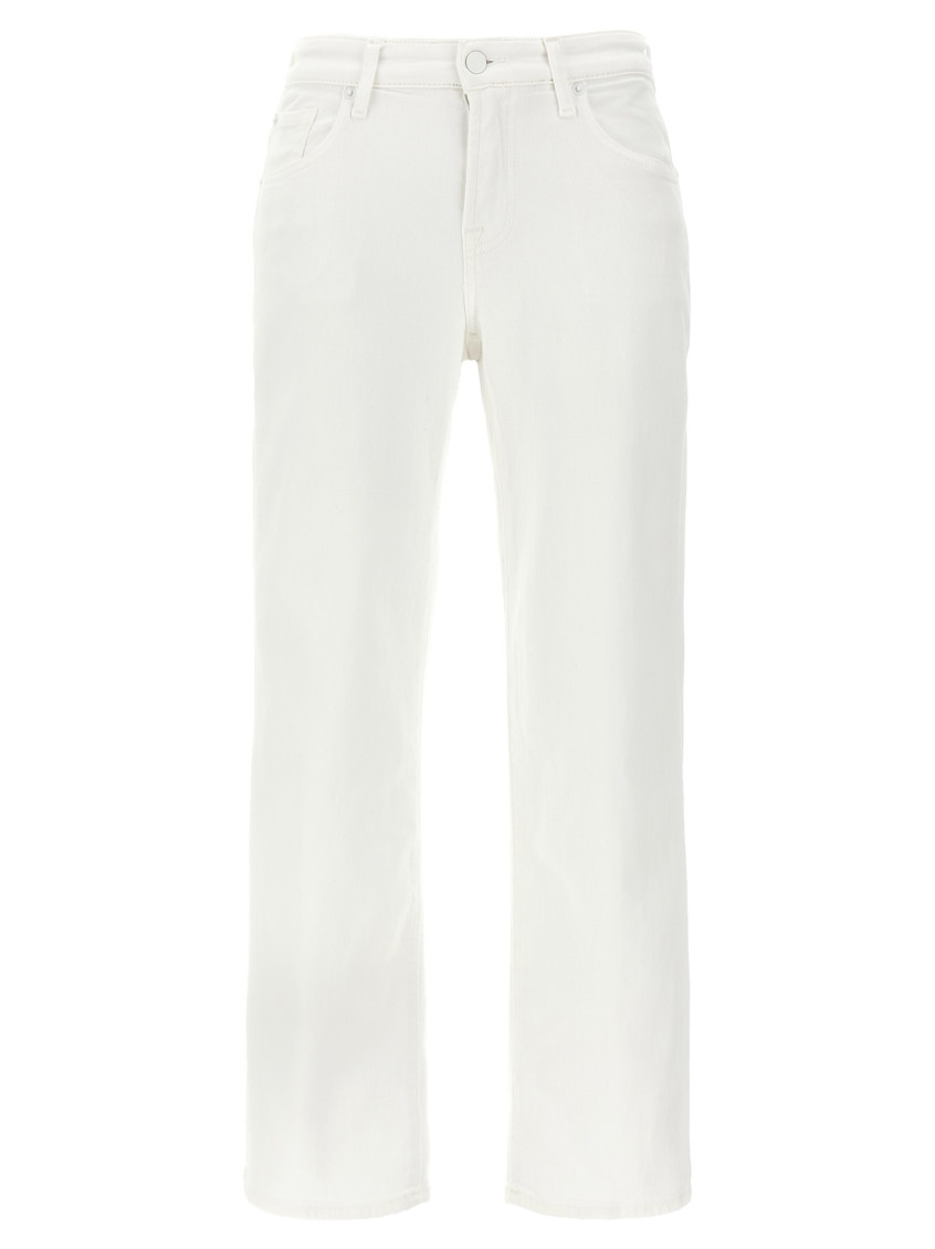 7 For All Mankind Jeans Affusolato Calie Alla Caviglia In White