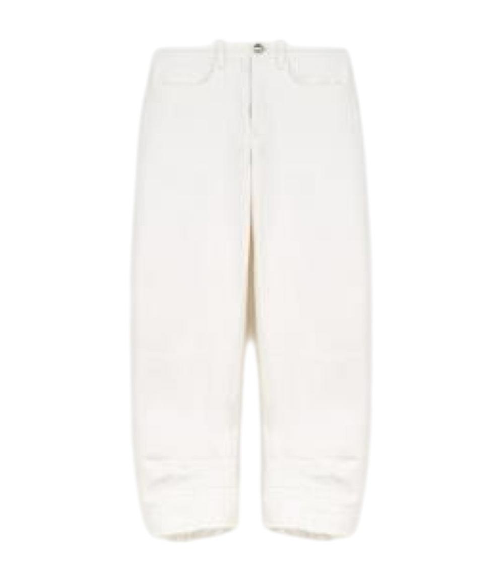 Jil Sander White Straight-leg Jeans In Off White