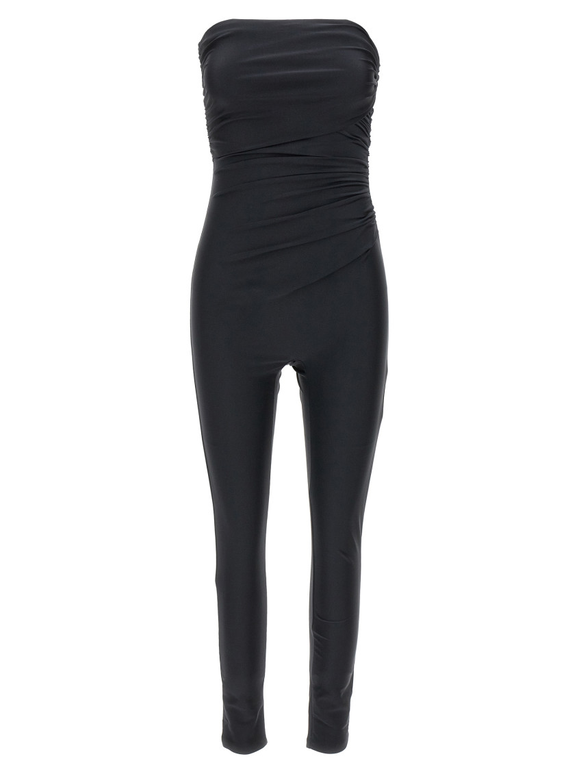 The Andamane Vicky Strapless Jumpsuit In Black
