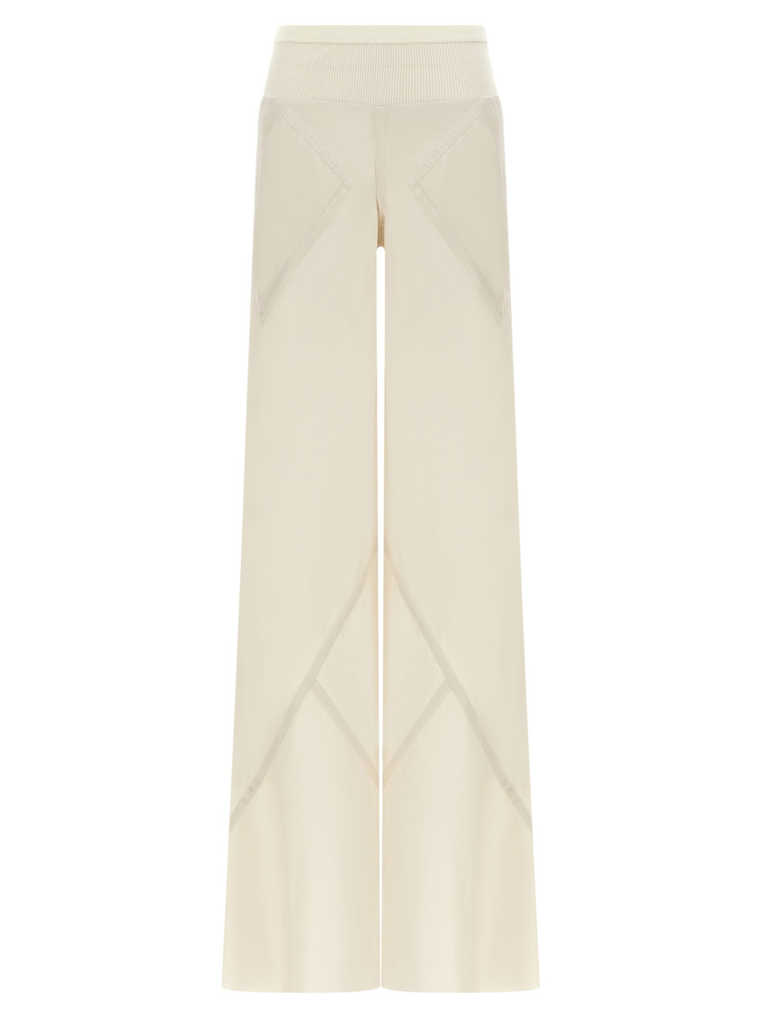 Shop Rick Owens Grey Bias Pants