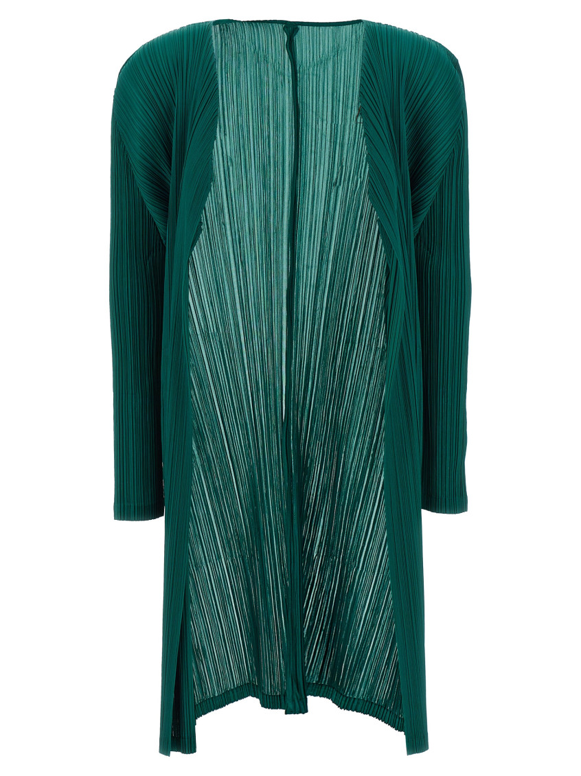 Issey Miyake Monthly Colors January Cardigan In Green