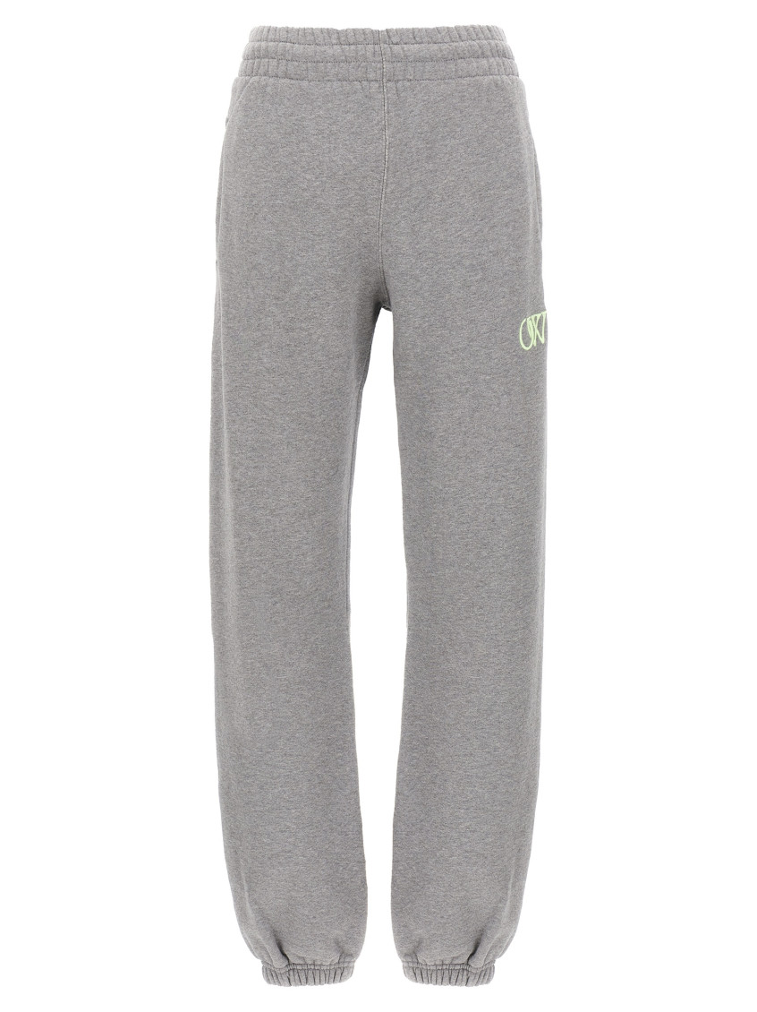Off-white Ow Pants Gray In Grey