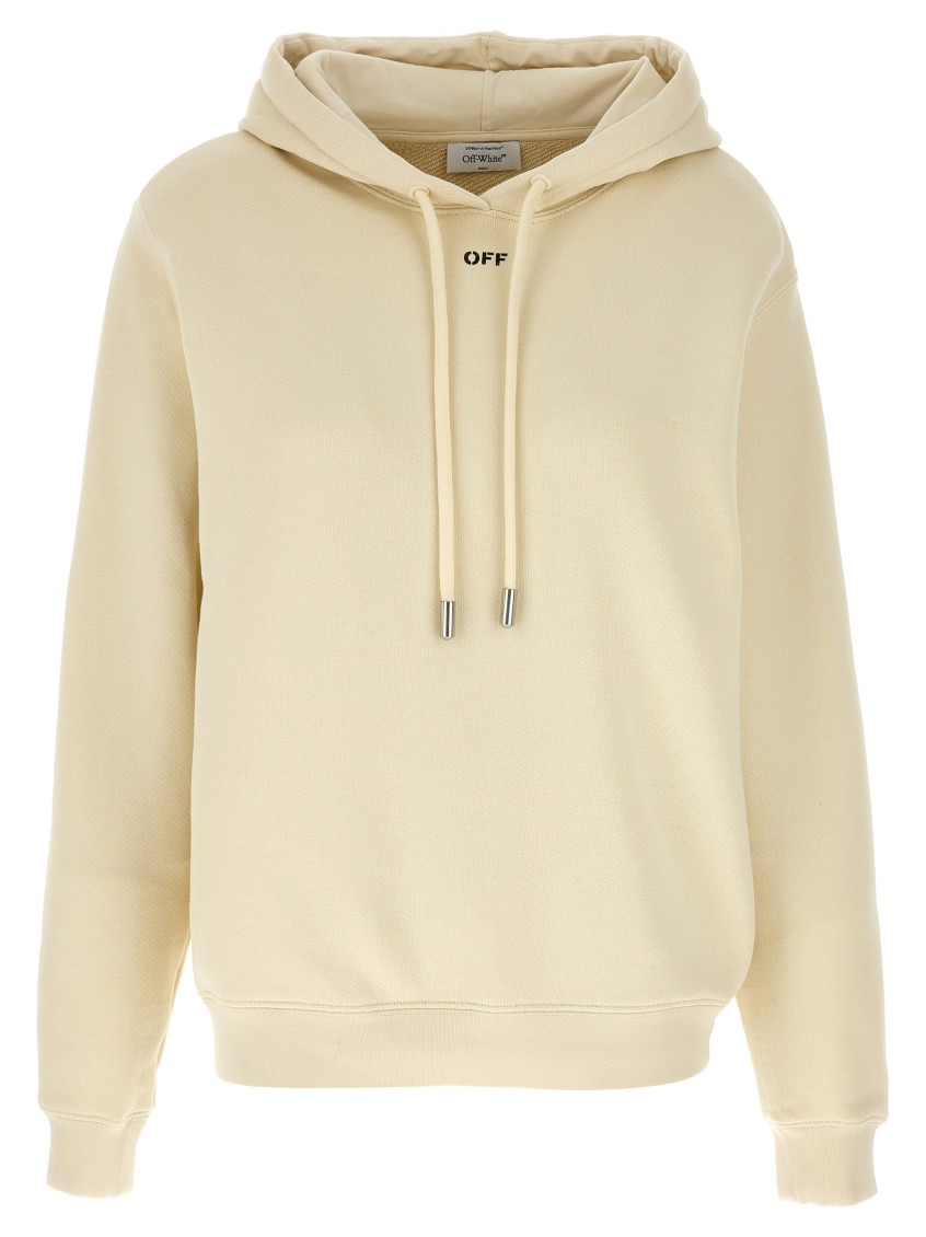 Off-white Off White 'cloud Arrow' Hoodie In White