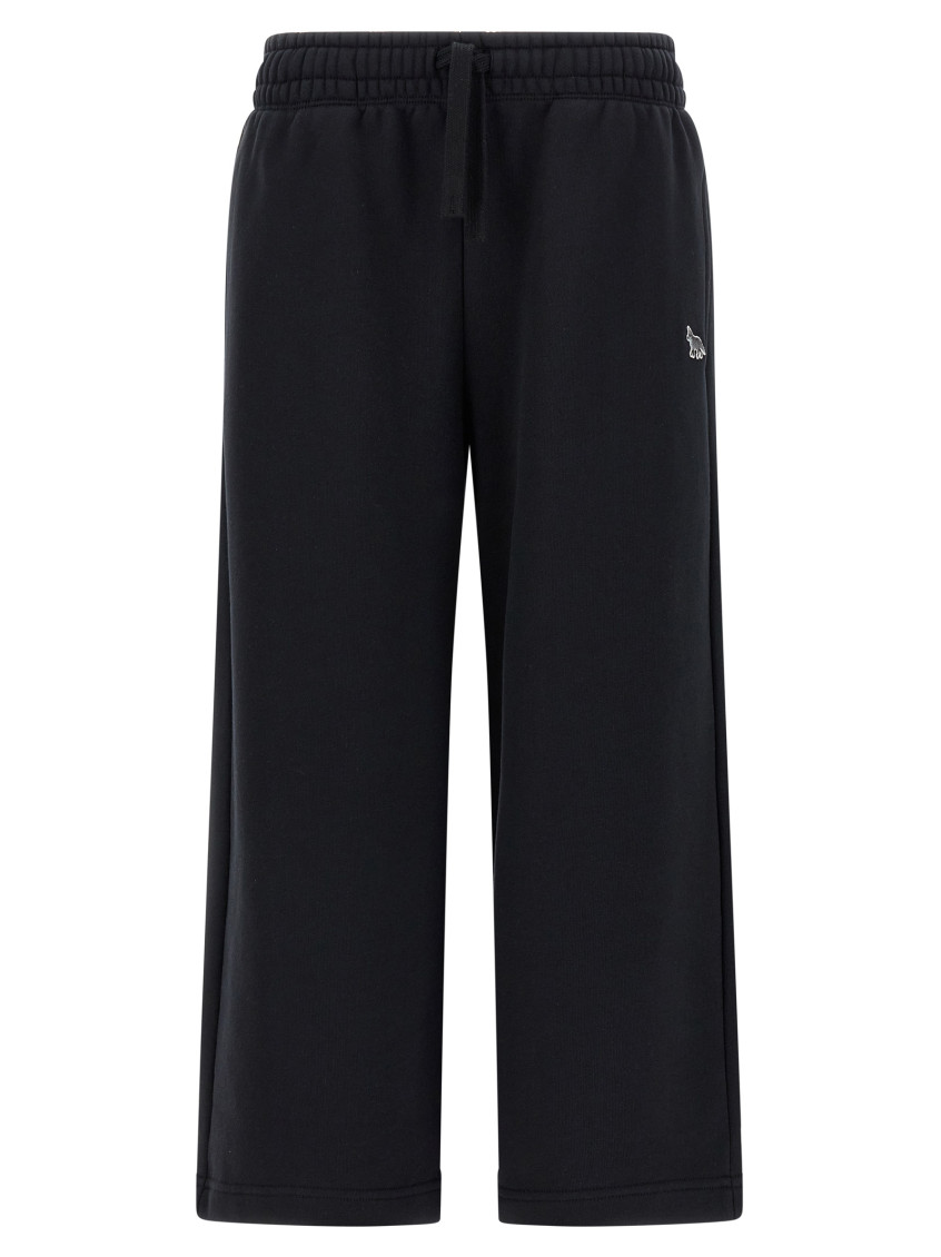 Shop Maison Kitsuné Black Baby Fox Joggers