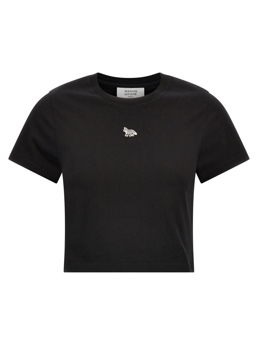 Shop Maison Kitsuné Black Baby Fox Cotton T-shirt