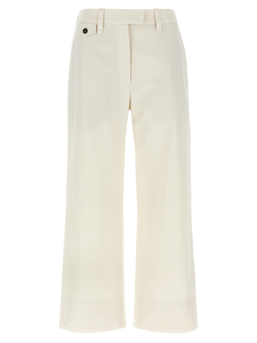 Brunello Cucinelli White Monile Pants In White