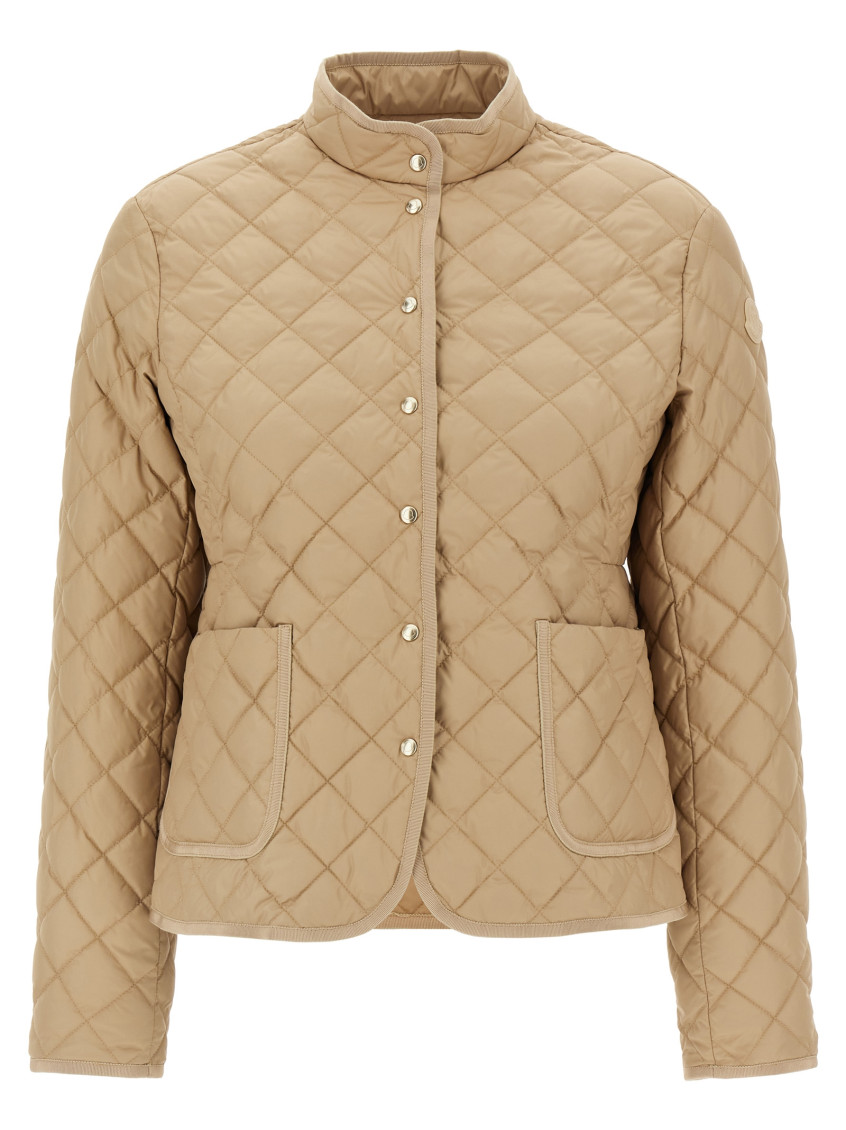 Moncler Beige Epin Puffer Jacket In Beige