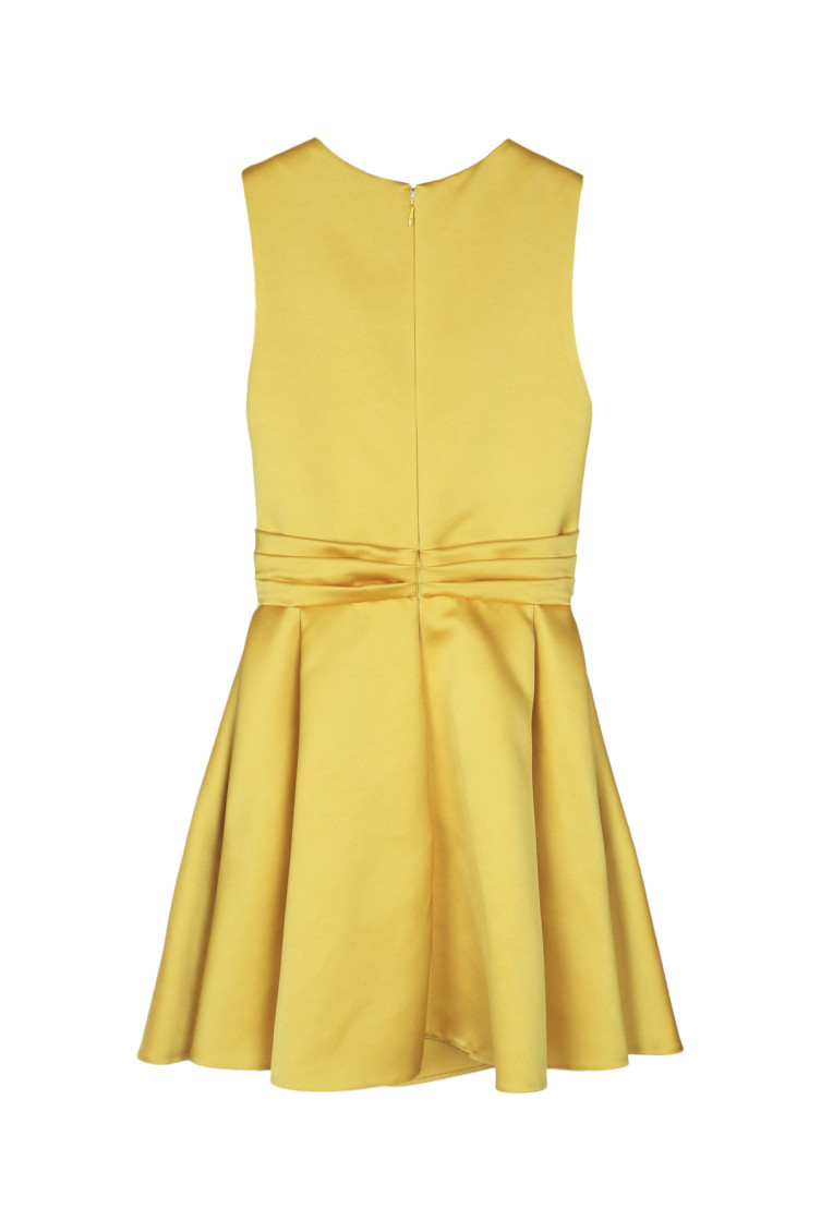 elisabetta franchi gold dress ELISABETTA FRANCHI Gold Tone Embellished Occasion Dress – Veronique Luxury  Collections main image 0