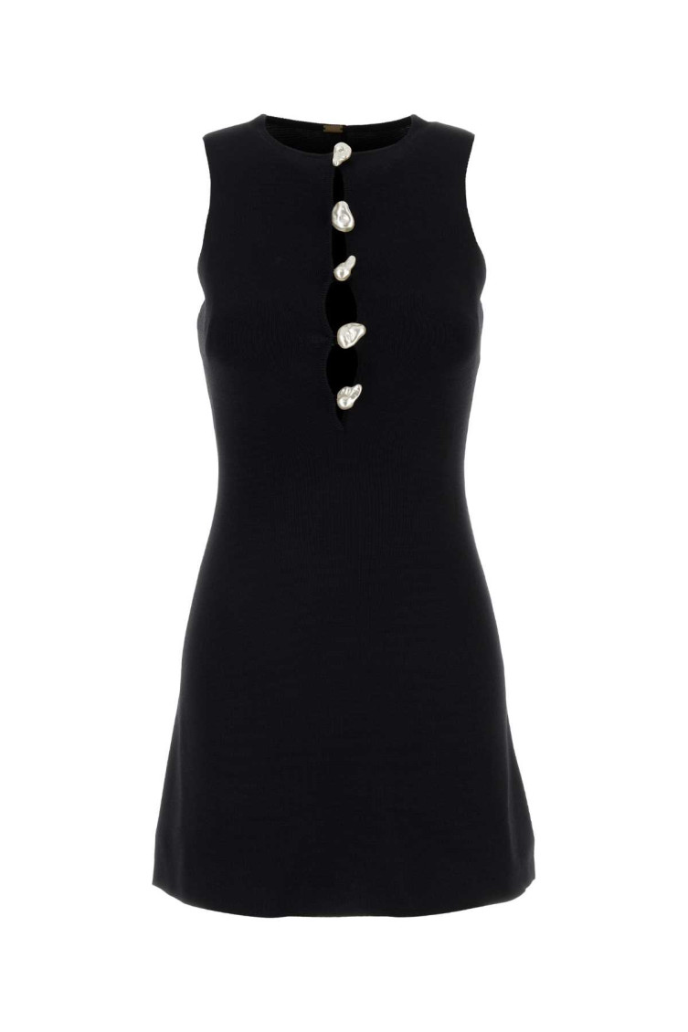 Cult Gaia Black Round Neckline Mini Dress for Women Online India at  Darveys.com