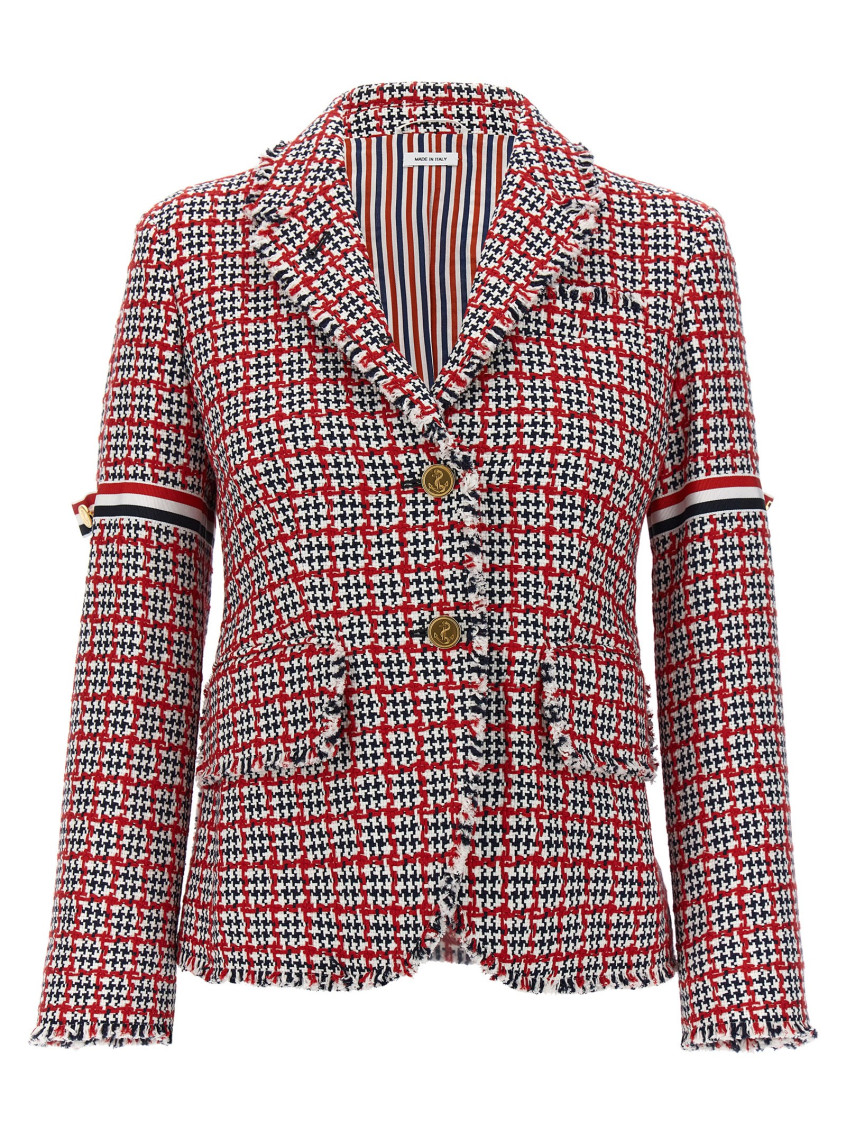 Thom Browne Checked Single In Multicolor