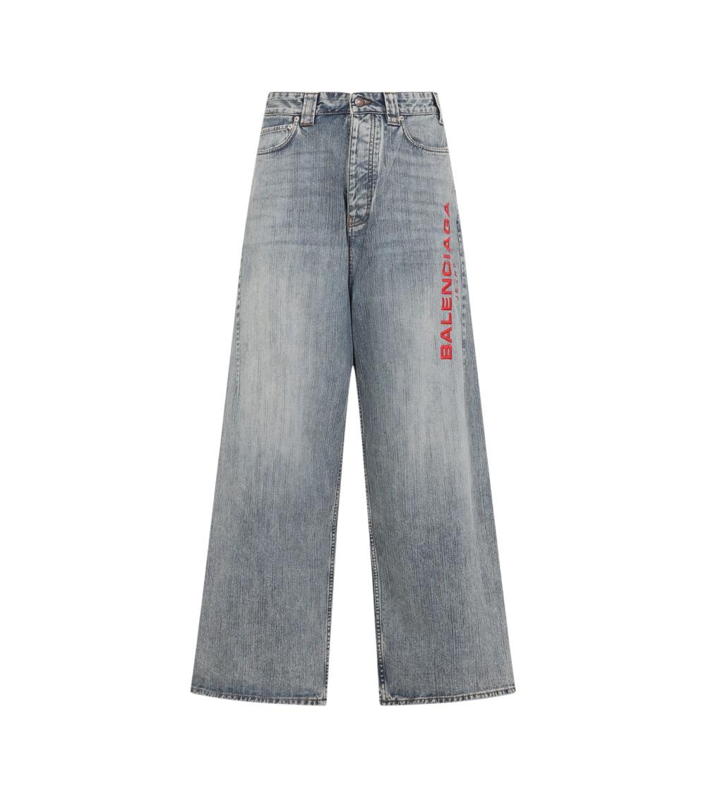 Balenciaga Men's Baggy Pants In Gray