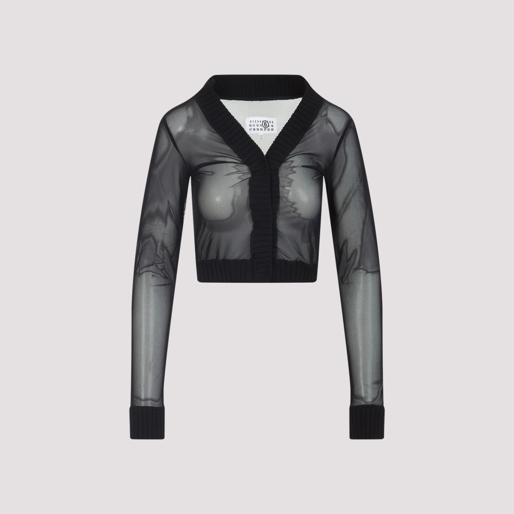Mm6 Maison Margiela Mm6 By Maison Margiela Black Long Sleeves Top In Black