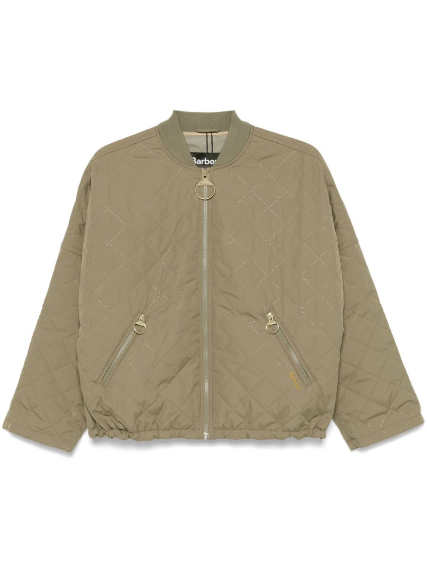 Barbour Emlyn Bomber Jacket In Green