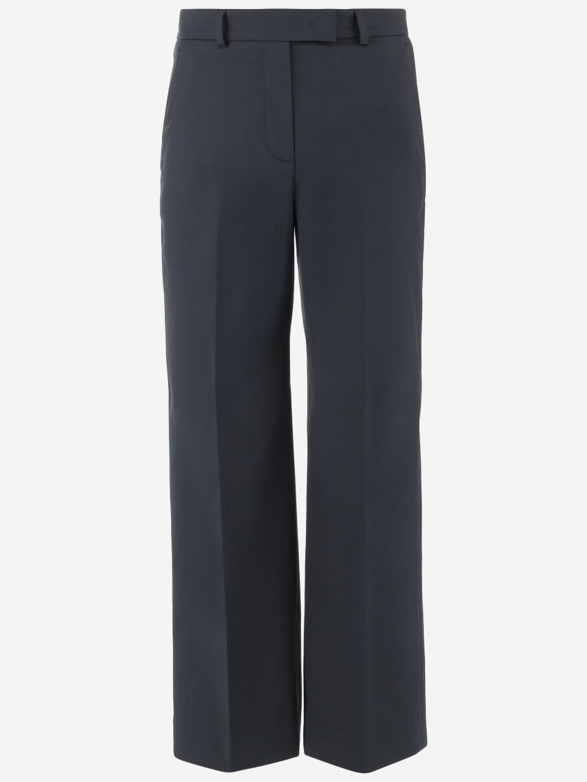 QL2 NAVY BLUE STRETCH COTTON PANTS
