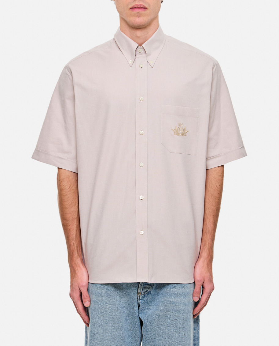 Fendi Neutrals Shirts Men In Beige