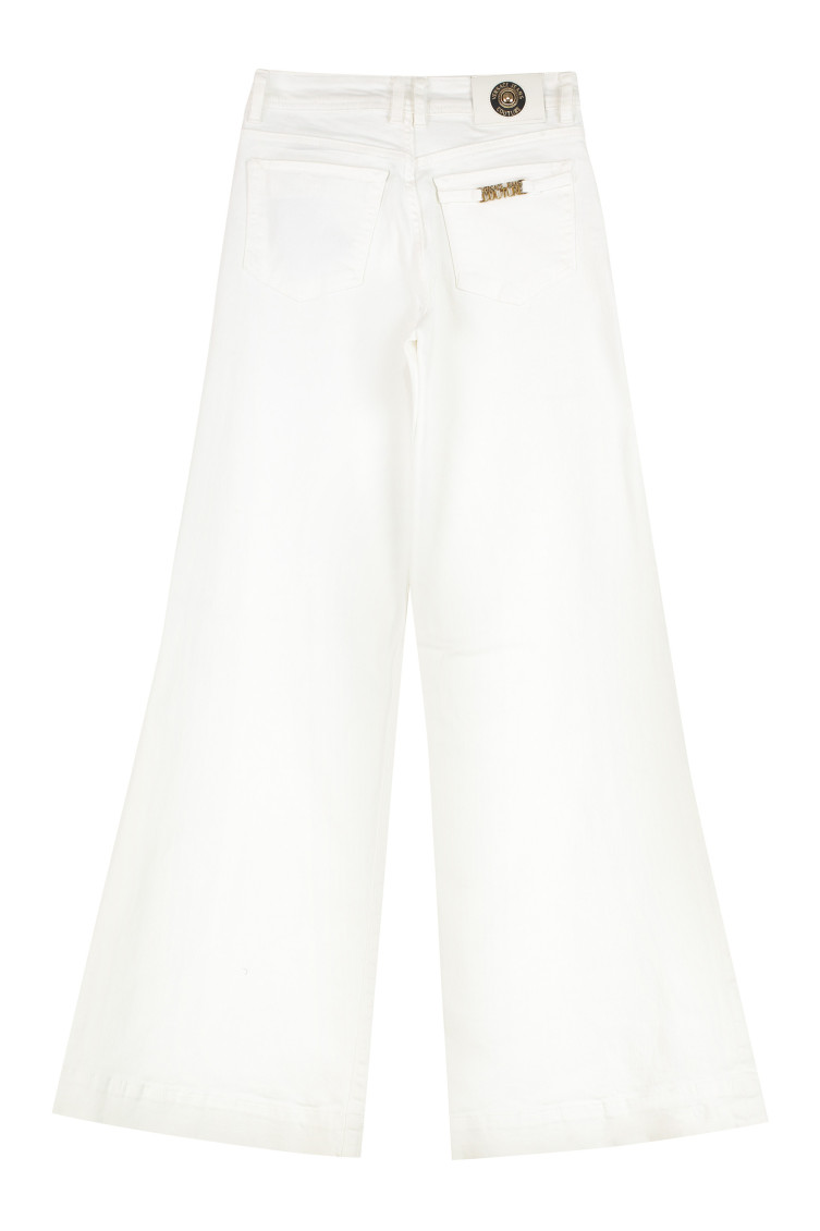 Versace Jeans Couture White Wide Leg Jeans for Women Online USA at Versace Jeans Couture White Wide Leg Jeans for Women Online USA at