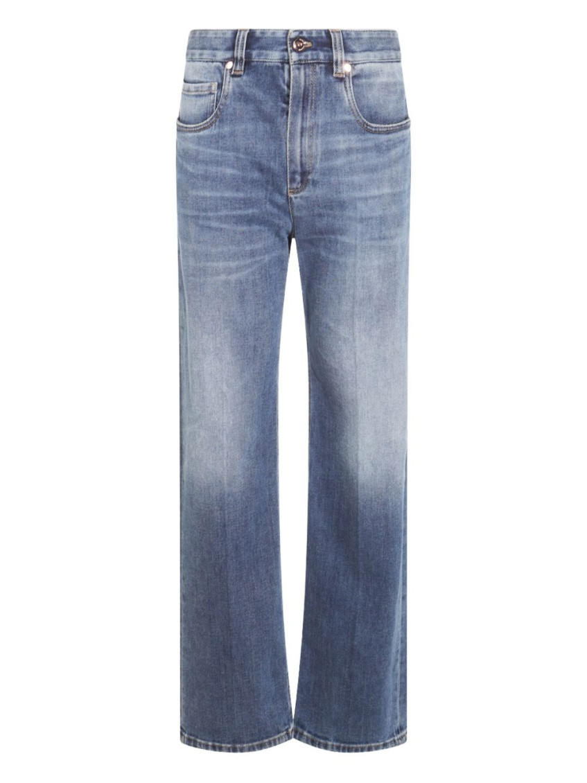 Brunello Cucinelli Blue Denim Cotton Jeans