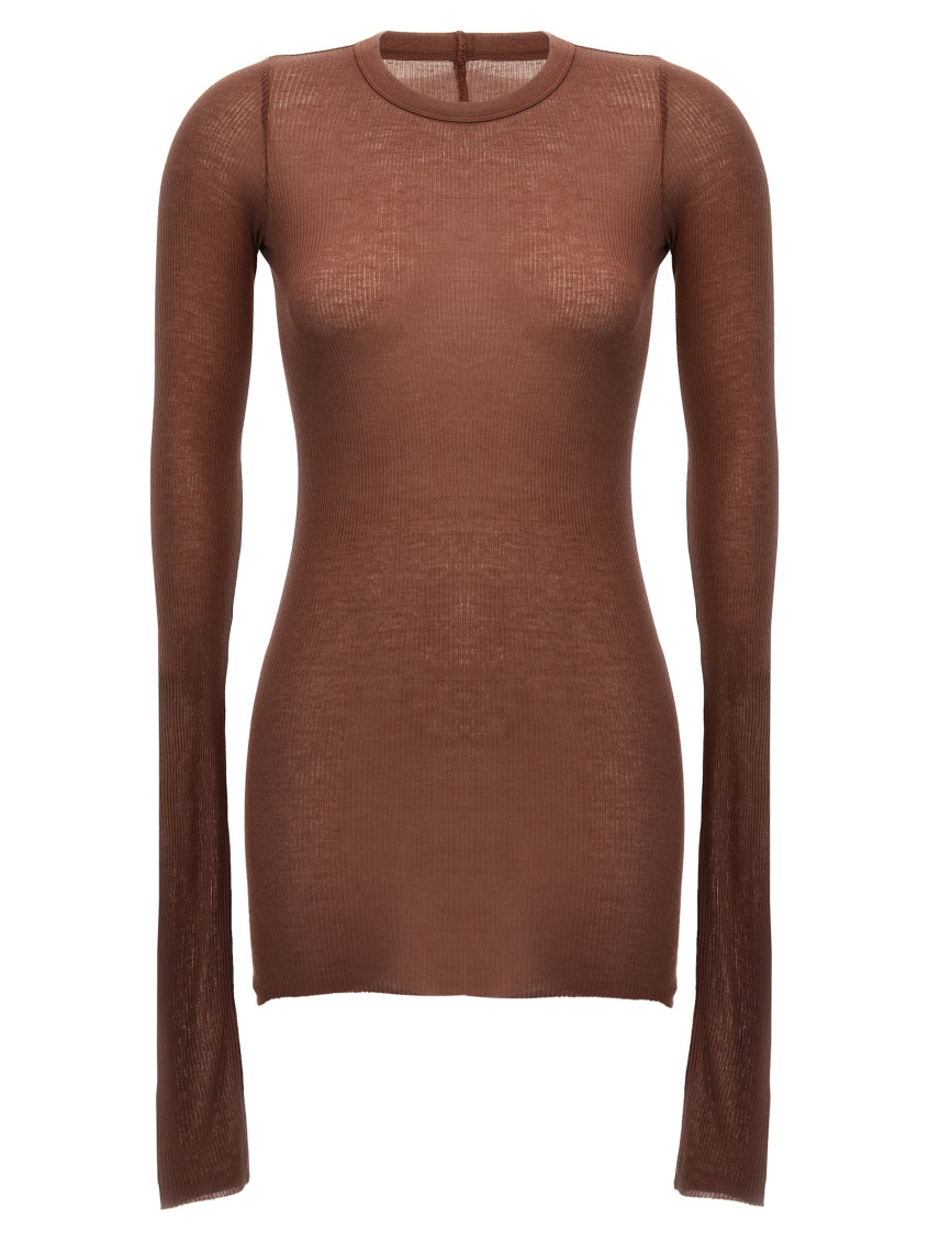 Rick Owens Pink Rib Ls T T-shirt