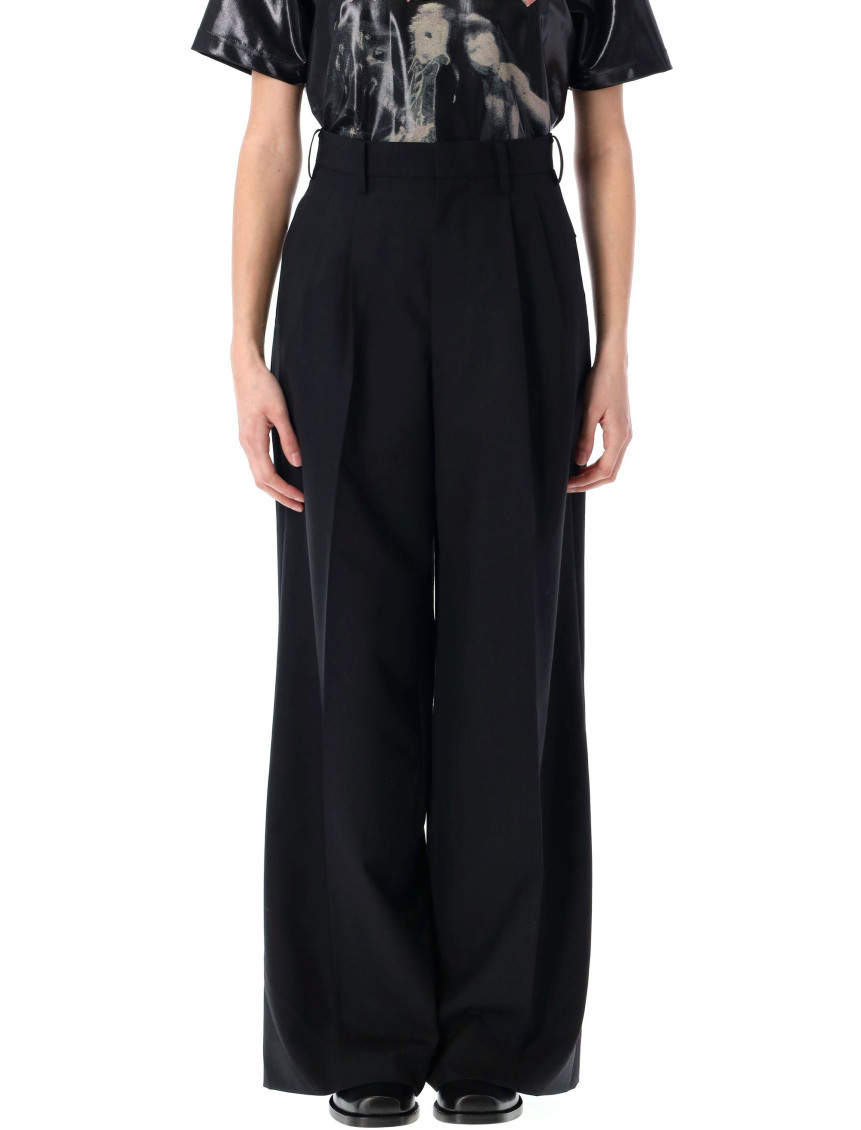 Junya Watanabe Black Wide Leg Tailored Pant