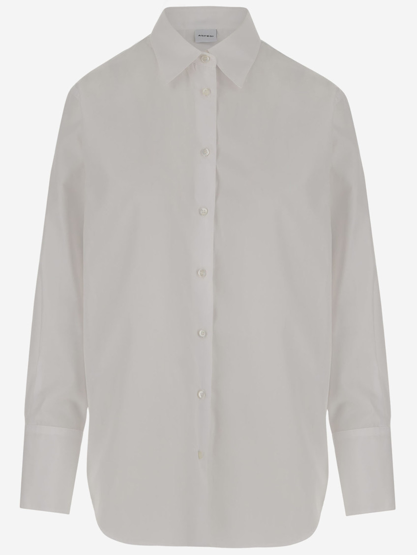 Aspesi White Cotton Poplin Shirt