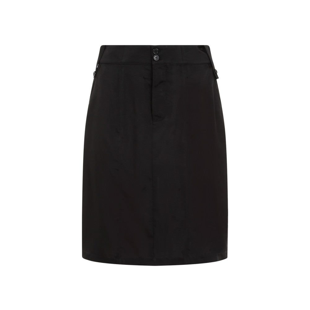 Saint Laurent Twill-weave Mini Skirt In Black