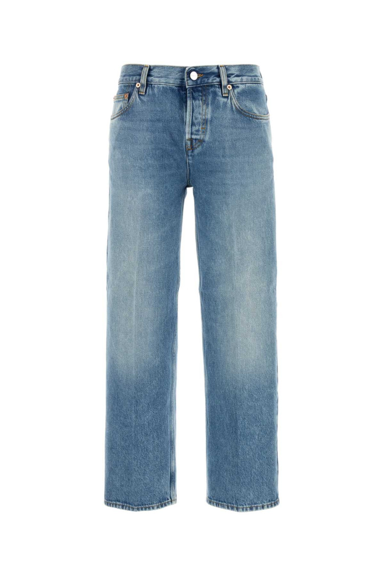 Gucci Washed Straight-leg Boyfriend Jeans In Blue