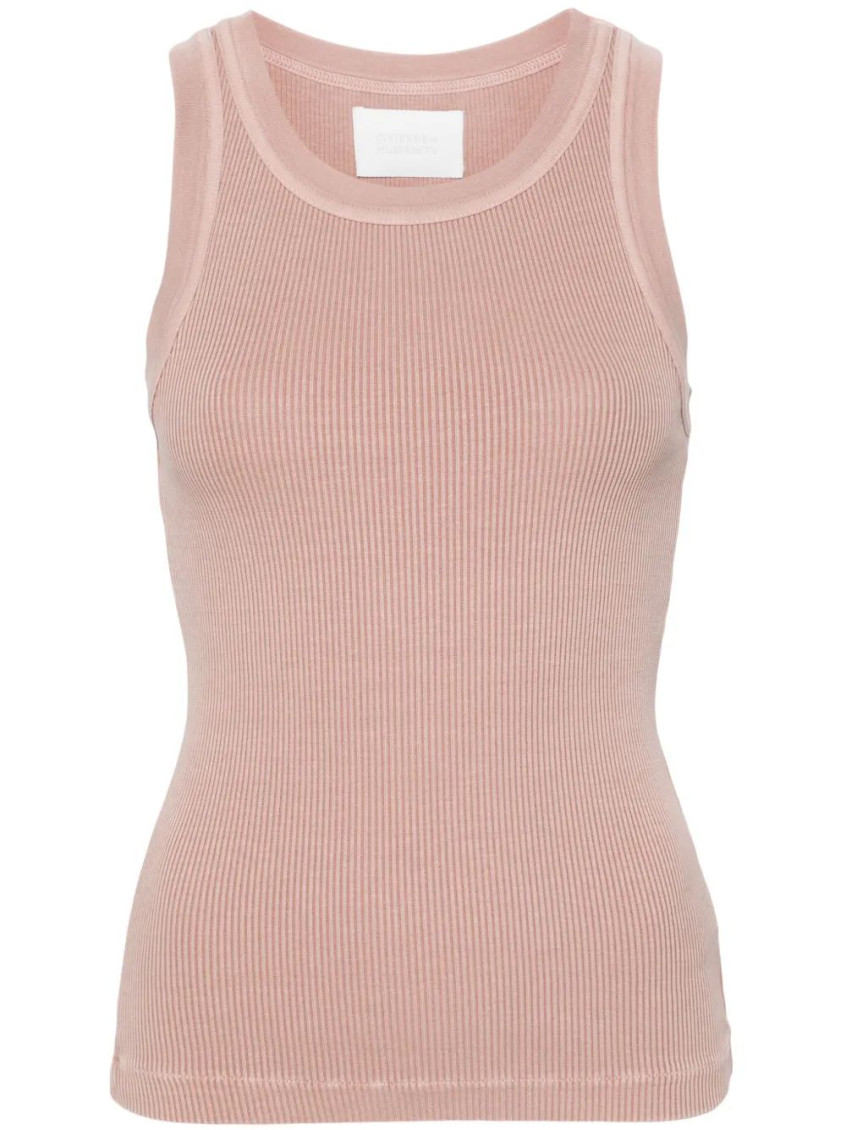 Citizen Of Humanity Ribbed Texture Tank Top In Pink