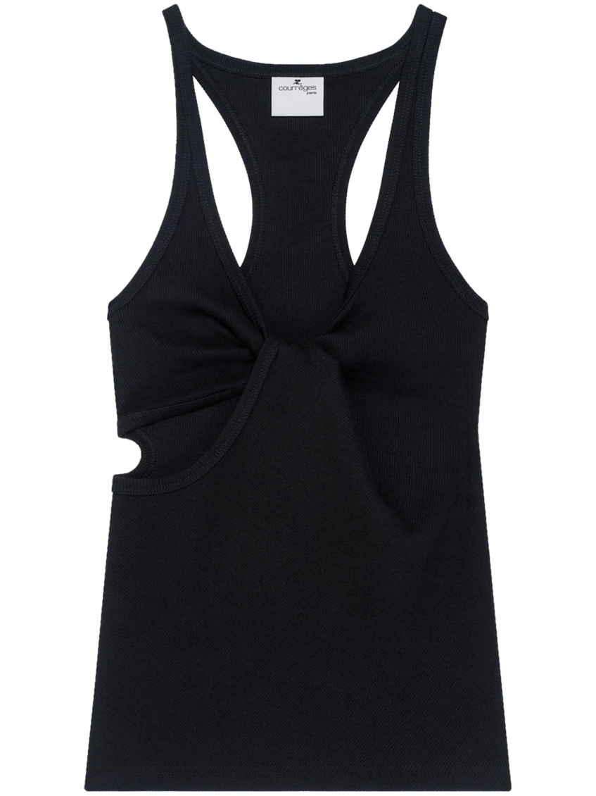 Courrèges 90s Tank Top In Black