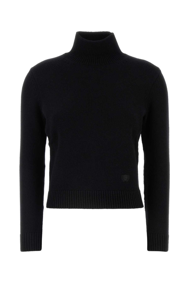 Balenciaga Women's Wool Blend Sweater In Black
